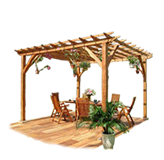 Перголы и шпалеры из дерева